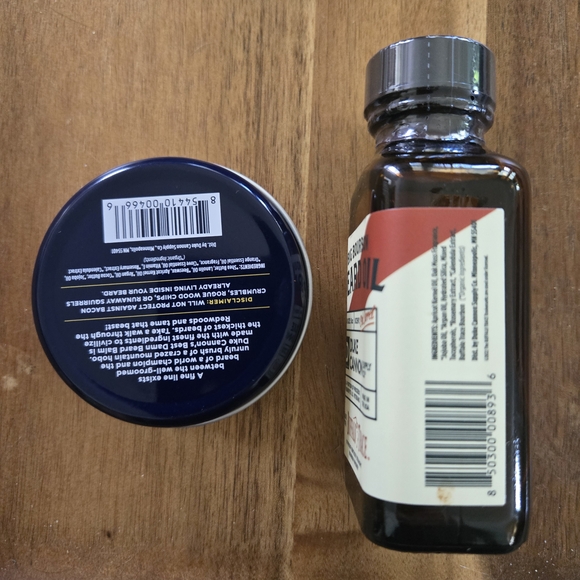 Duke Cannon Beard Balm and Bourbon Beard Oil Set Buffalo Trace Redwood - Picture 2 of 2